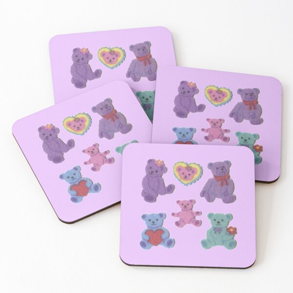 Item preview, Fuzzy bear stickers  designed and sold by Cloud-Boy.