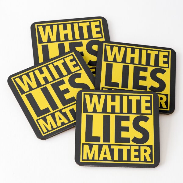 Item preview, White Lies Matter (yellow) designed and sold by Thelittlelord.