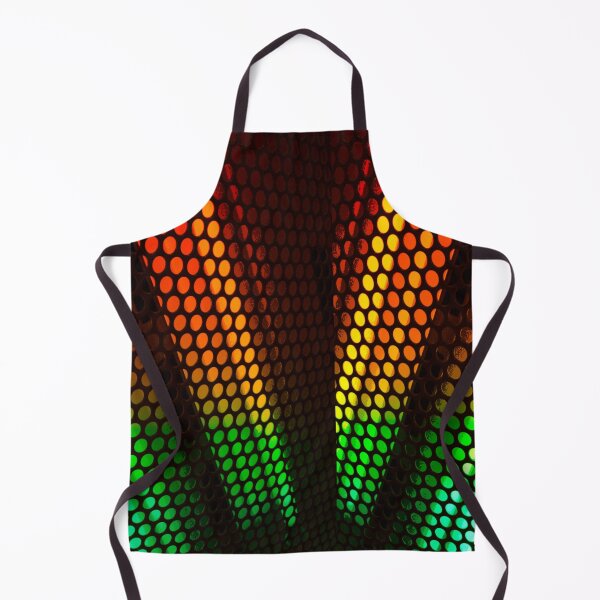 Item preview, Folk art motif beams of abstract multicolored glows designed and sold by Ralek.