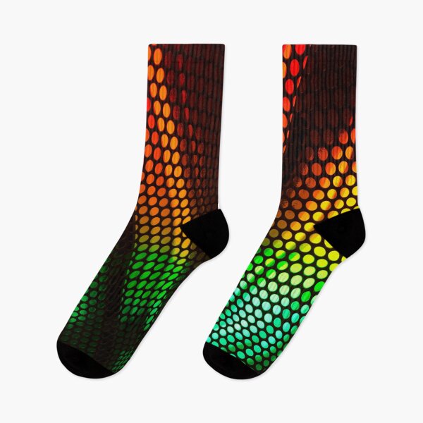 Item preview,  Folk art motif beams of abstract multicolored glows designed and sold by Ralek.