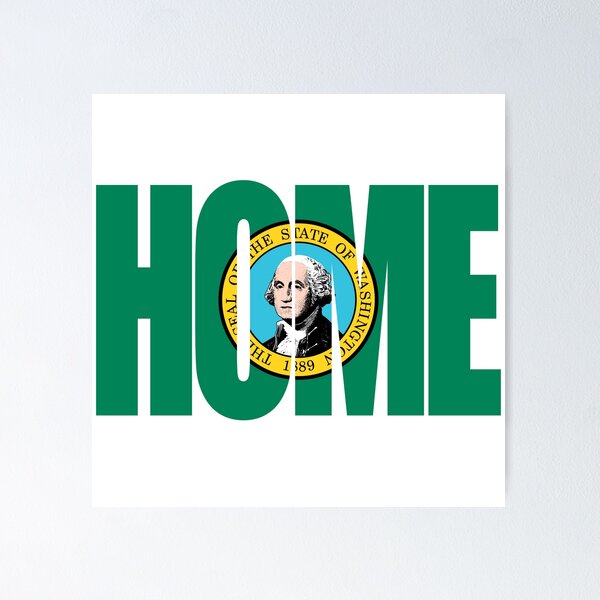 Item preview, Washington Home - State Flag designed and sold by DonDota.