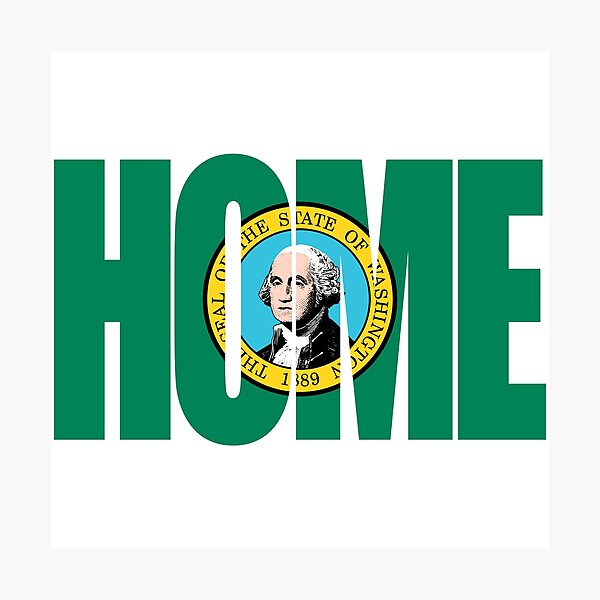 Item preview, Washington Home - State Flag designed and sold by DonDota.