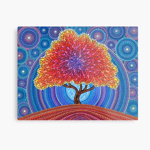 Autumn Blossoms Metal Print