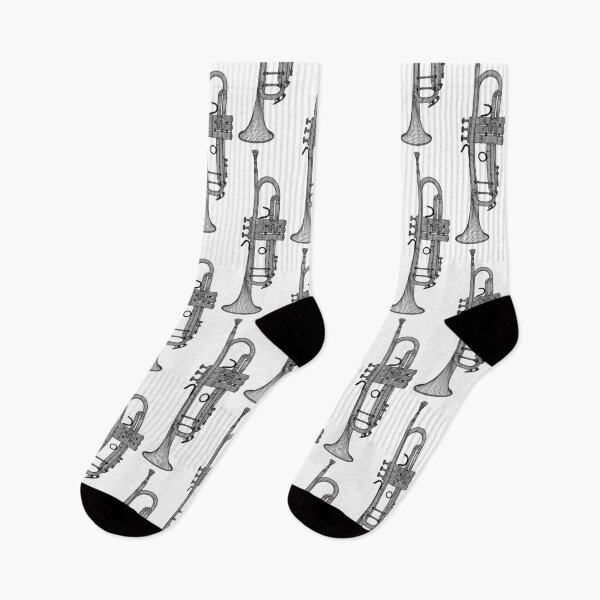 Item preview, Trumpet Music Instrument Line Art designed and sold by line212line.