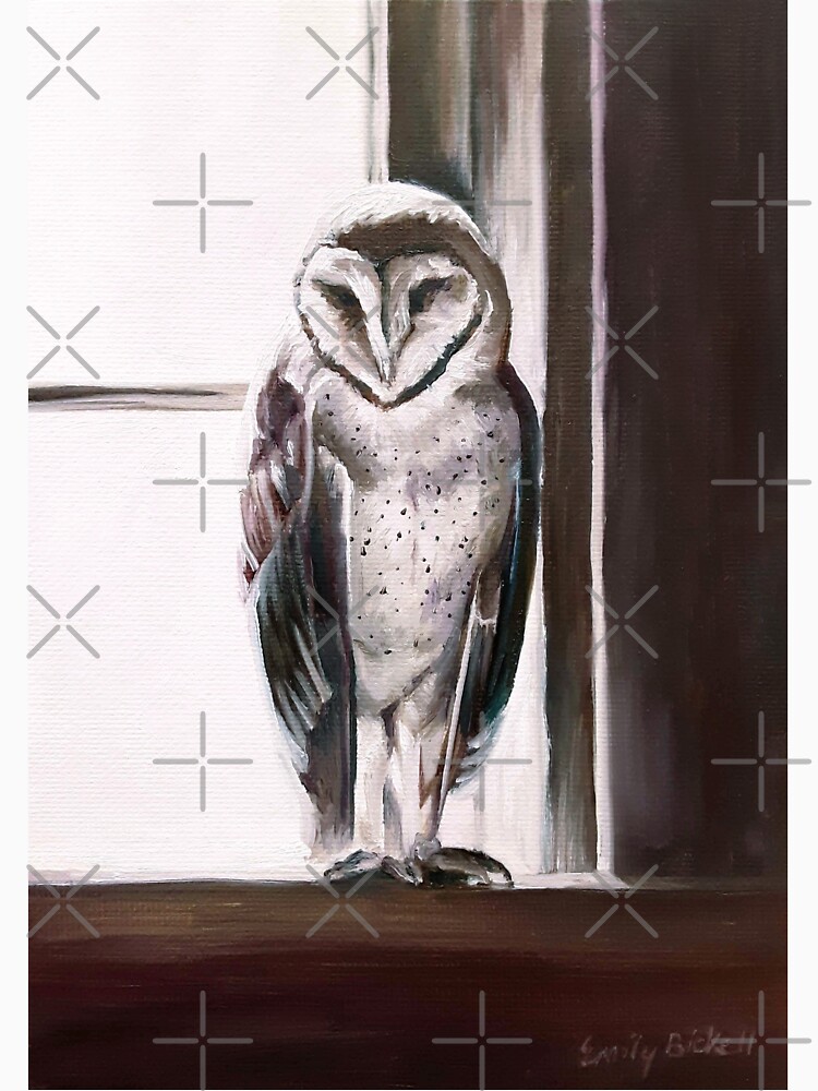 Purple Barn Owl painting by EmilyBickell