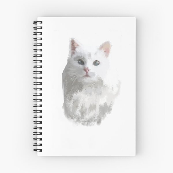 Item preview, Pintura Digital Original Gato Blanco designed and sold by ZombieFiend.