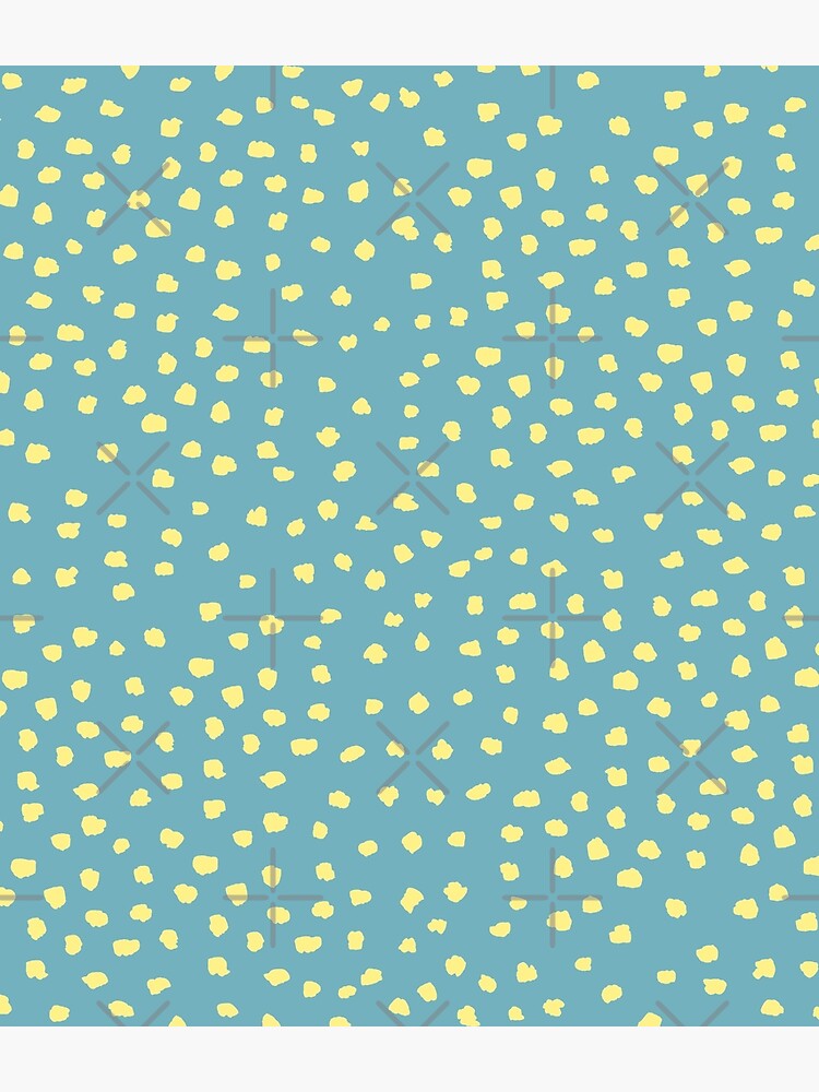Dalmatian Dots on turquoise Sea Green_simple pattern by ebozzastudio