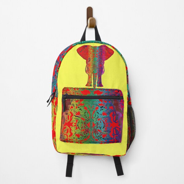 Item preview, Rainbow Red Elephant on Yellow designed and sold by Diego-t.