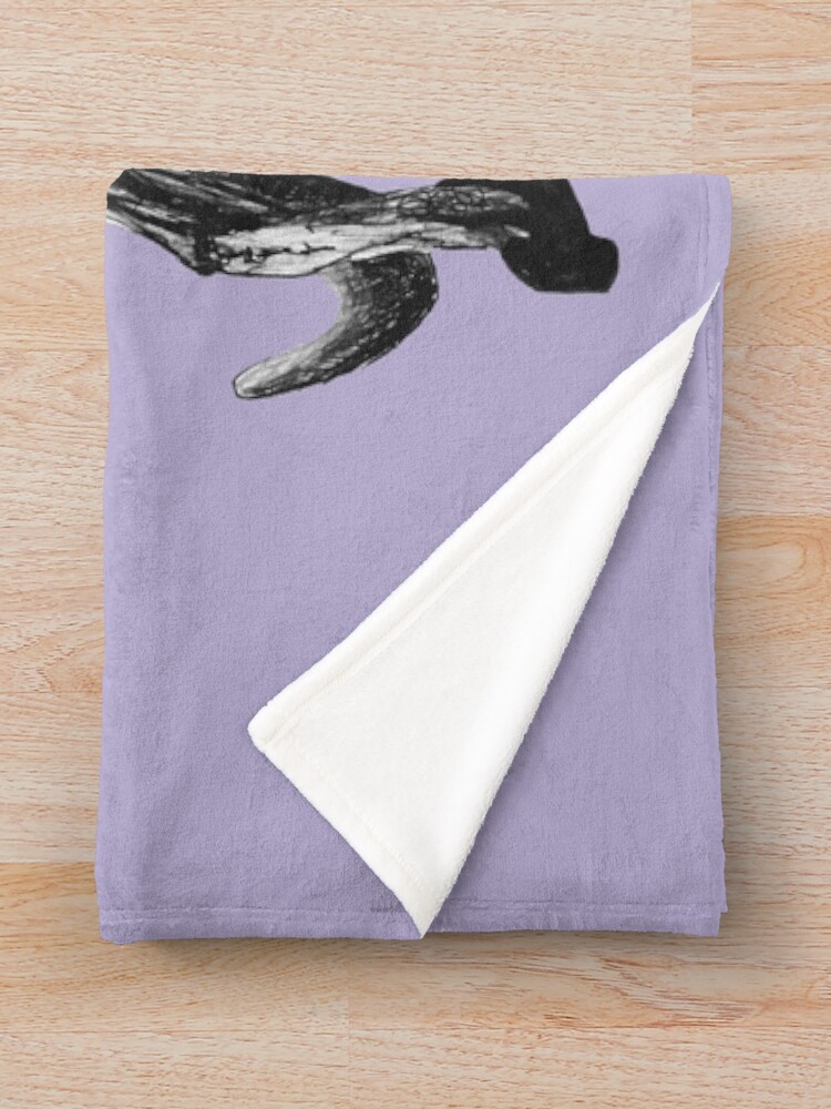 Alternate view of Johnny the Kangaroo Throw Blanket