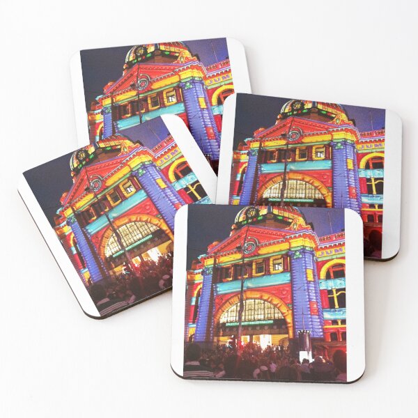 Item preview, WhiteNight Melbourne ~ Flinders Street Station designed and sold by Roz McQuillan Fine Art & Photography.