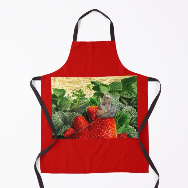 Item preview, Small Ground Squirrel Finds Giant Strawberry Patch and Overeats designed and sold by CarolM.