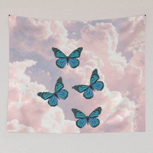 Item preview, butterflies & clouds designed and sold by sqftv.