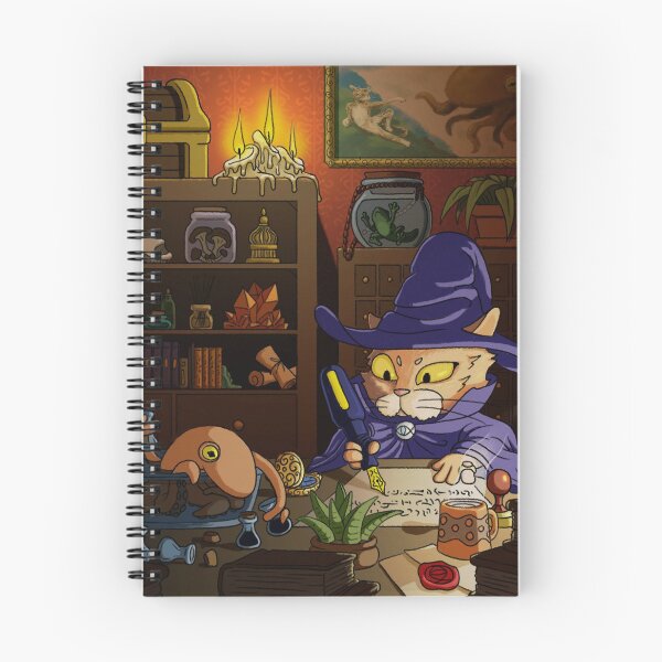Item preview, Baz the Cat Wizard designed and sold by DingHuArt.