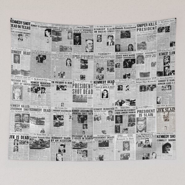 Item preview, Kennedy Assassination Headlines designed and sold by Montage-Madness.