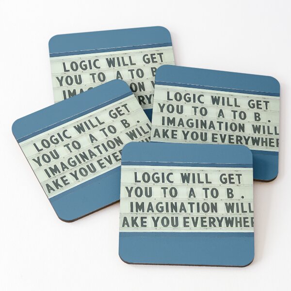 Item preview, Logic vs. Imagination Inspirational Quote designed and sold by ItsMichaelaa.