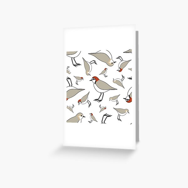 Red-caps Galore (white) Greeting Card