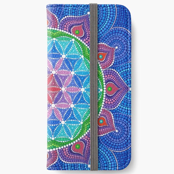 Divine Lotus Mandala iPhone Wallet