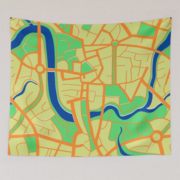 Item preview, Seamless pattern of city map. designed and sold by TatianaWind.