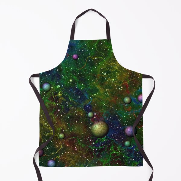 Item preview, Galaxy Stars Pattern with Planets Night Sky Green aesthetic designed and sold by Spaceshipsells.