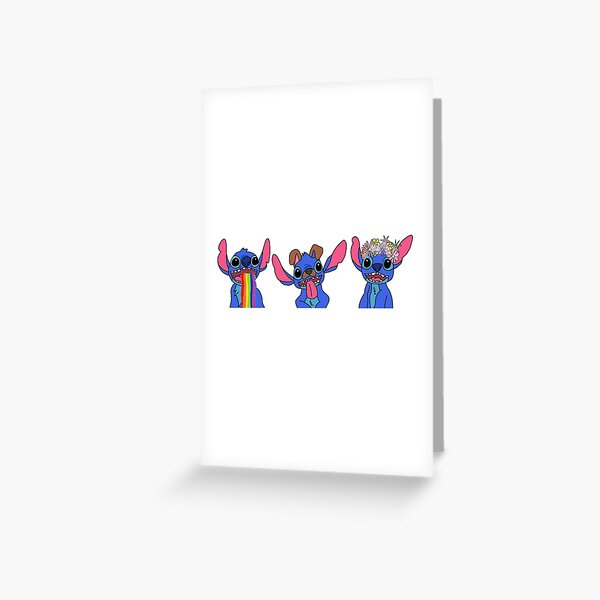 "Stitch Snapchat Filter" Greeting Card for Sale by kennysdrawings