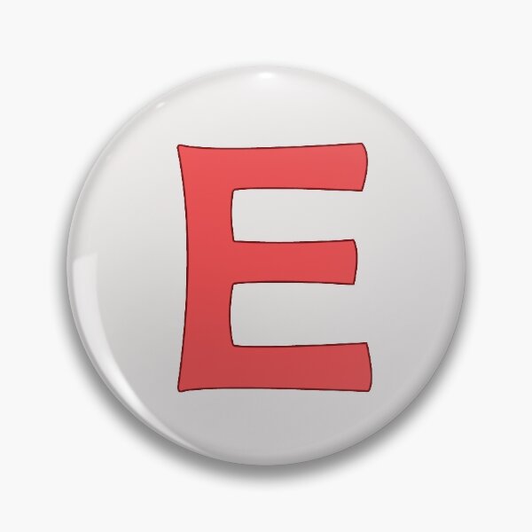 Item preview, letter e red designed and sold by ZiphGames.