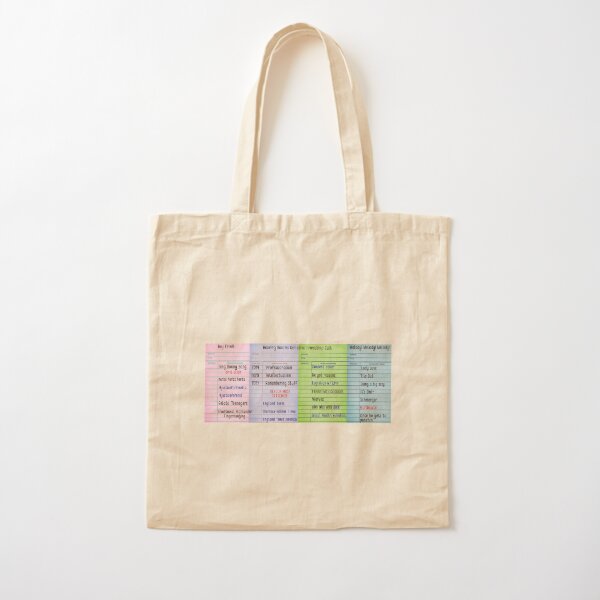 Catchphrases  Cotton Tote Bag