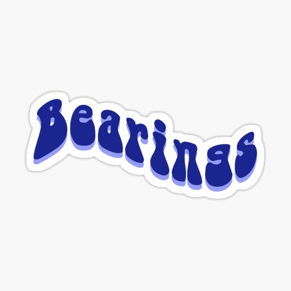 "Bearings Band Logo Groovy" Sticker by deirdrelol Redbubble