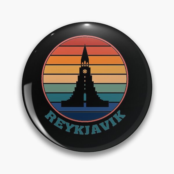 Artikelvorschau, Reykjavik Landmark Silhouette Iceland Travel Souvenir entworfen und verkauft von TeeHome.
