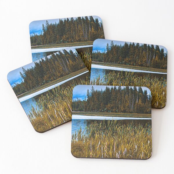 Item preview, Abstract lake scene designed and sold by CanadianWild418.