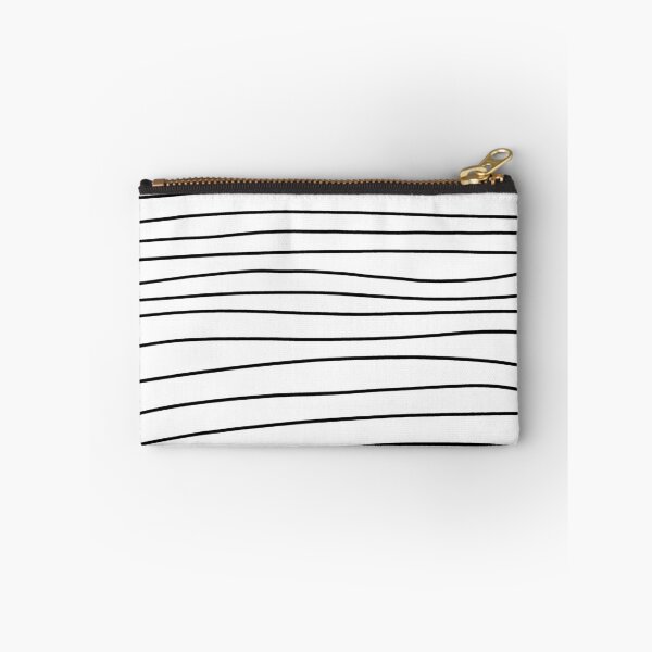 Item preview, Modern minimal trendy black white striped pattern designed and sold by ind3finite.