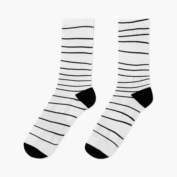 Item preview, Modern minimal trendy black white striped pattern designed and sold by ind3finite.