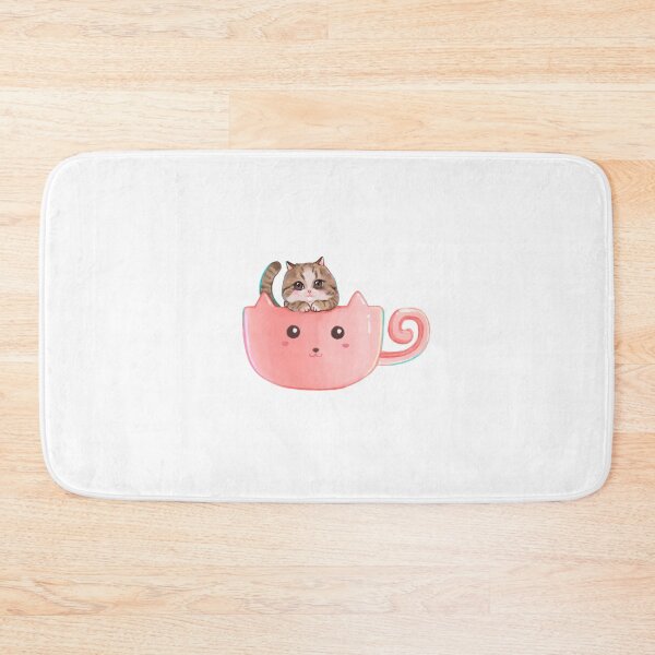 Item preview, Pink Cup Cat  designed and sold by silvyling.
