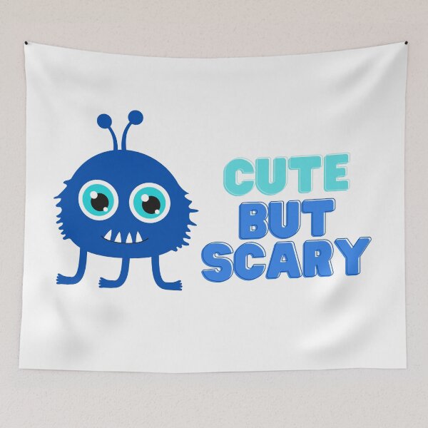 Item preview, Cute But Scary - Children's Blue Monster designed and sold by CheckOutOz.