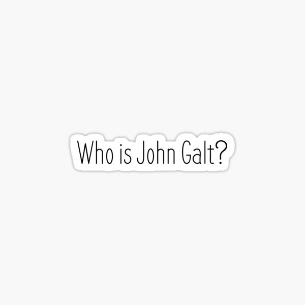 Vista previa del artículo con la obra «¿Quién es John Galt?», diseñado y vendido por dobiegerl.