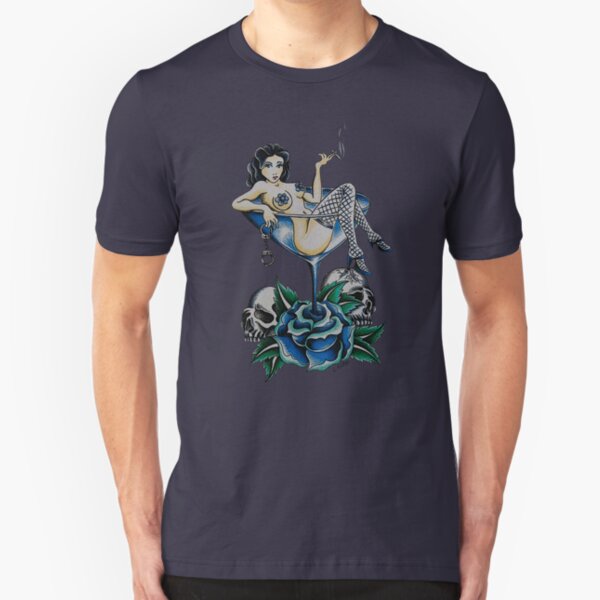 Blues Theme Man's Ruin Slim Fit T-Shirt