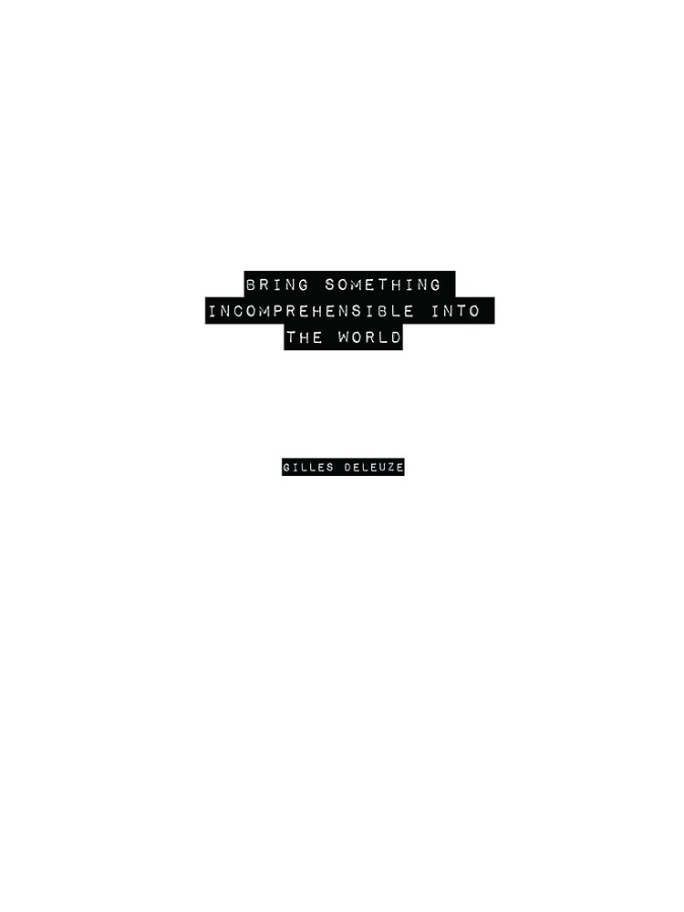 Aperçu 5 sur 5. Robe trapèze avec l'œuvre Gilles Deleuze Quote créée et vendue par RJ123.