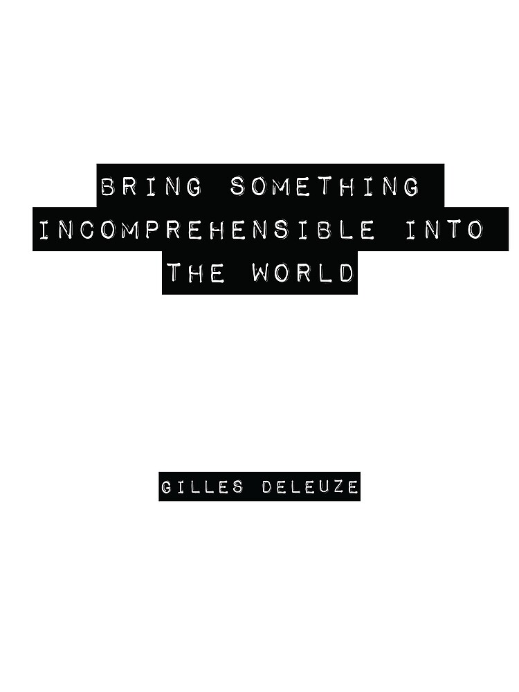 Thumbnail 3 von 3, Tuch, Gilles Deleuze Quote designt und verkauft von RJ123.