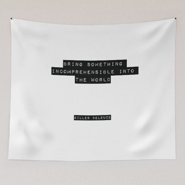 Item preview, Gilles Deleuze Quote designed and sold by RJ123.