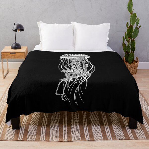 Item preview, Jellyfish Medusa lines illustration line art designed and sold by line212line.