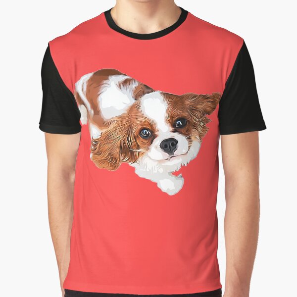 Cavalier King Charles Spaniel à la recherche T-shirt graphique