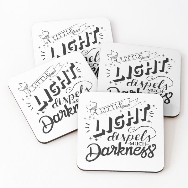 Item preview, A Little Light Dispels Much Darkness designed and sold by ChaiJewishGirls.