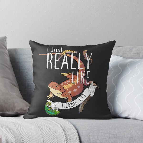 Item preview, I Just Really Like Lizards, OK? designed and sold by Clara Hollins.