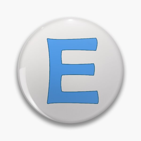 Item preview, letter e blue designed and sold by ZiphGames.