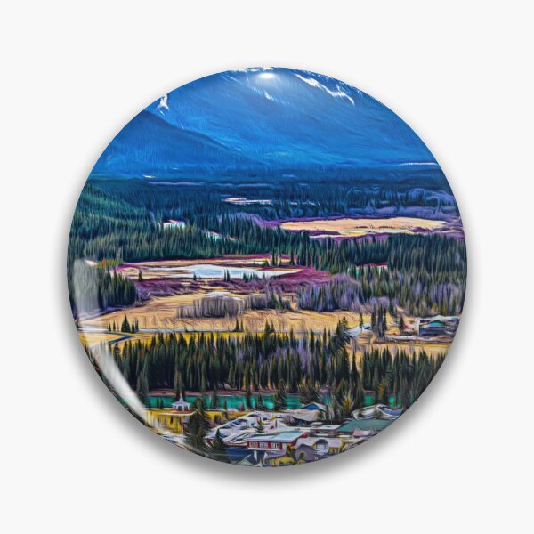 Item preview, Abstract mountain village designed and sold by CanadianWild418.