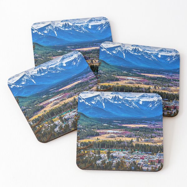 Item preview, Abstract mountain village designed and sold by CanadianWild418.