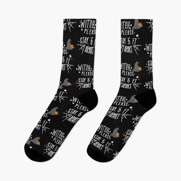 Item preview, Witch Please Stay 6 feet apart designed and sold by RainbowPandas.