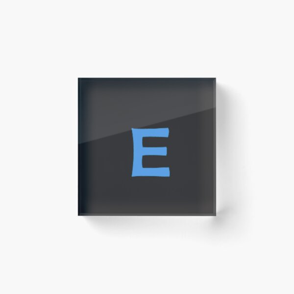 Item preview, letter e blue designed and sold by ZiphGames.