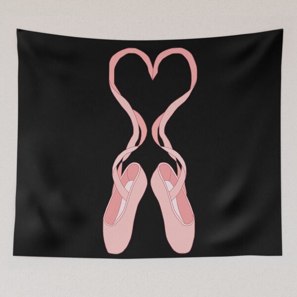 Item preview, Lovely Heart Pink Ballet Slippers designed and sold by Deborah Camp.
