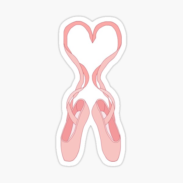 Item preview, Lovely Heart Pink Ballet Slippers designed and sold by Deborah Camp.