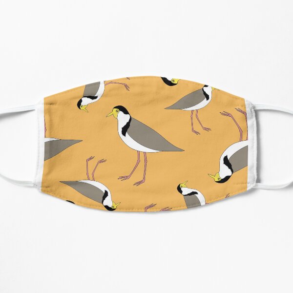 Lapwings Galore (gold) Flat Mask